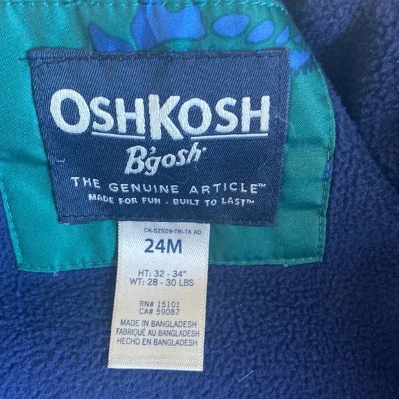 Oshkosh b’gosh 24Months Dinosaur Coat 🦕 - Picture 8 of 11